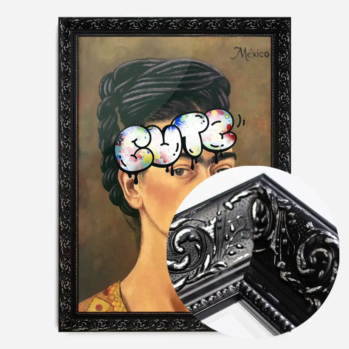 Cute Frida Kahlo Graffiti Tag Print