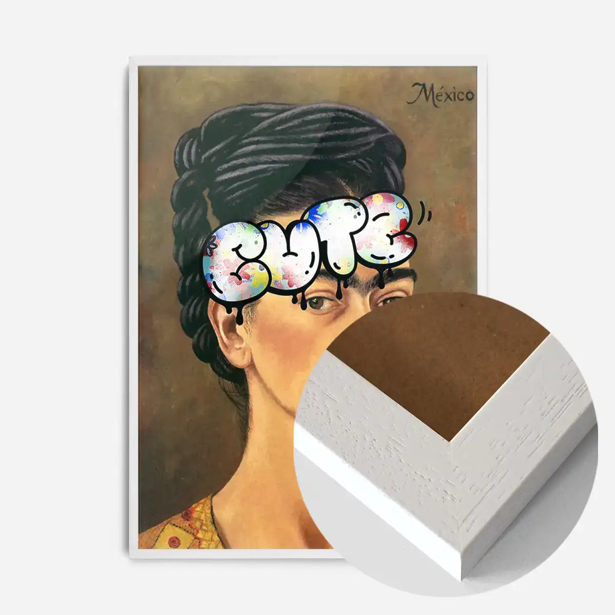Cute Frida Kahlo Graffiti Tag Print