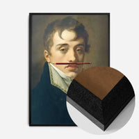 David Johnston by Pierre Paul Prudhon with Pencil Moustache Print