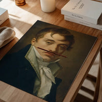 David Johnston by Pierre Paul Prudhon with Pencil Moustache Print