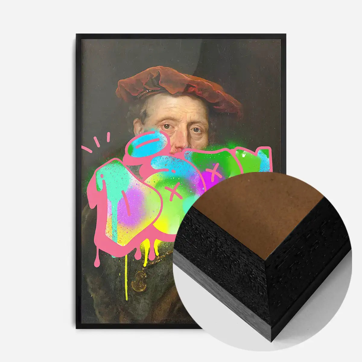 Dope Graffiti Tag Portrait Print