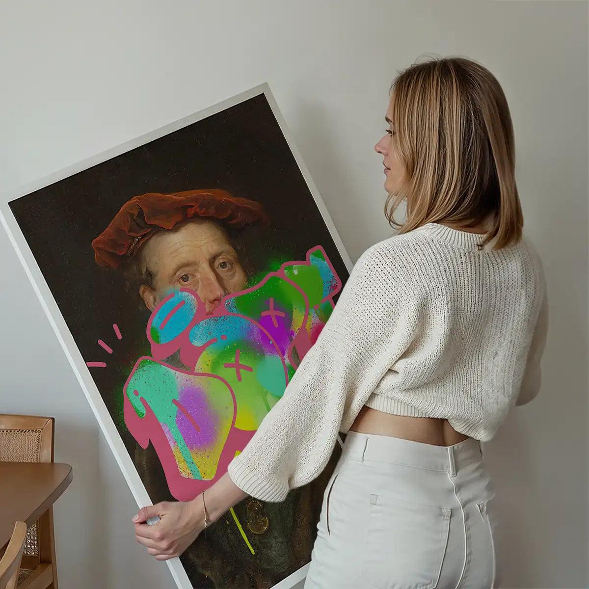 Dope Graffiti Tag Portrait Print