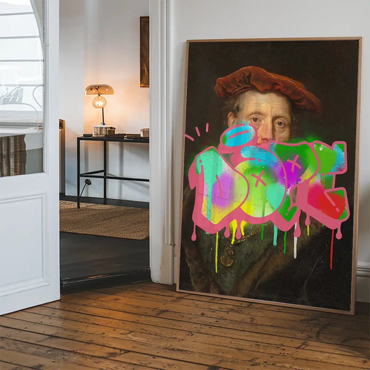Dope Graffiti Tag Portrait Print