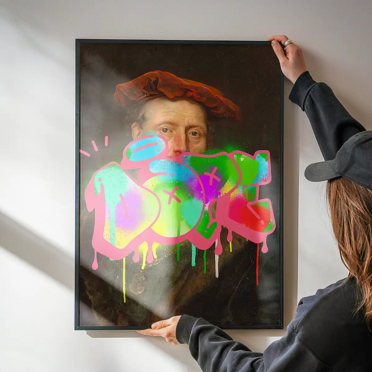 Dope Graffiti Tag Portrait Print