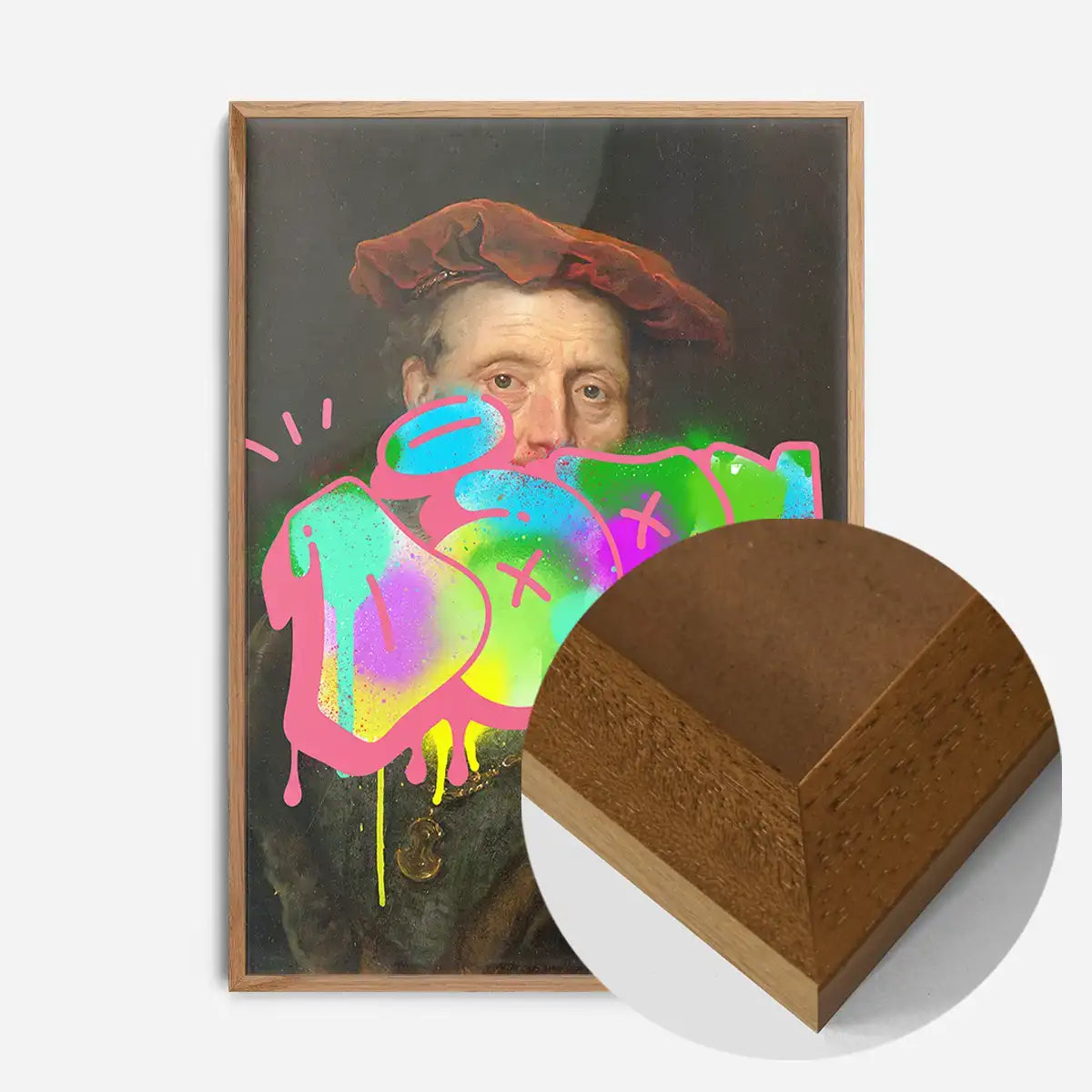 Dope Graffiti Tag Portrait Print