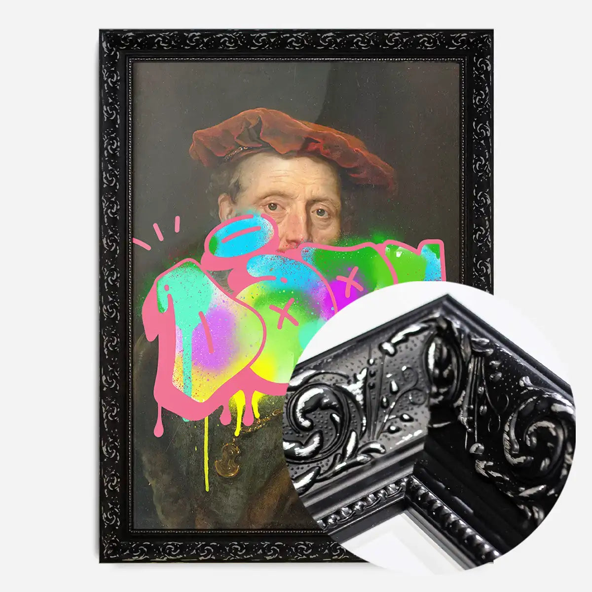 Dope Graffiti Tag Portrait Print