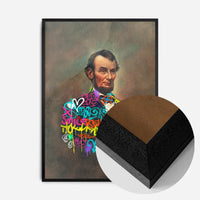 Abraham Lincoln Graffiti Jacket Print