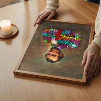 Abraham Lincoln Graffiti Jacket Print