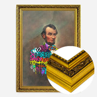 Abraham Lincoln Graffiti Jacket Print