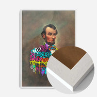 Abraham Lincoln Graffiti Jacket Print