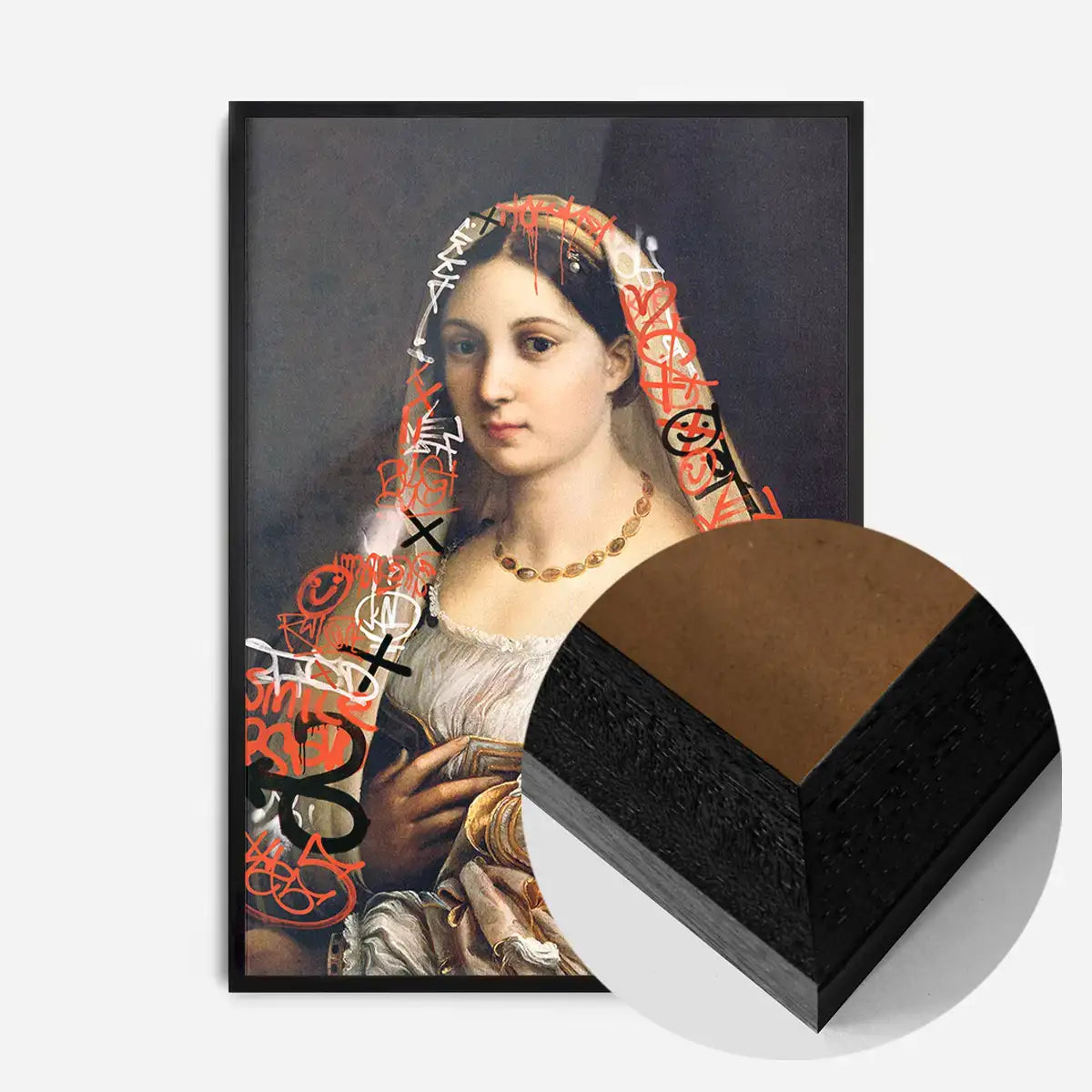 Graffiti Headscarf Portrait Print