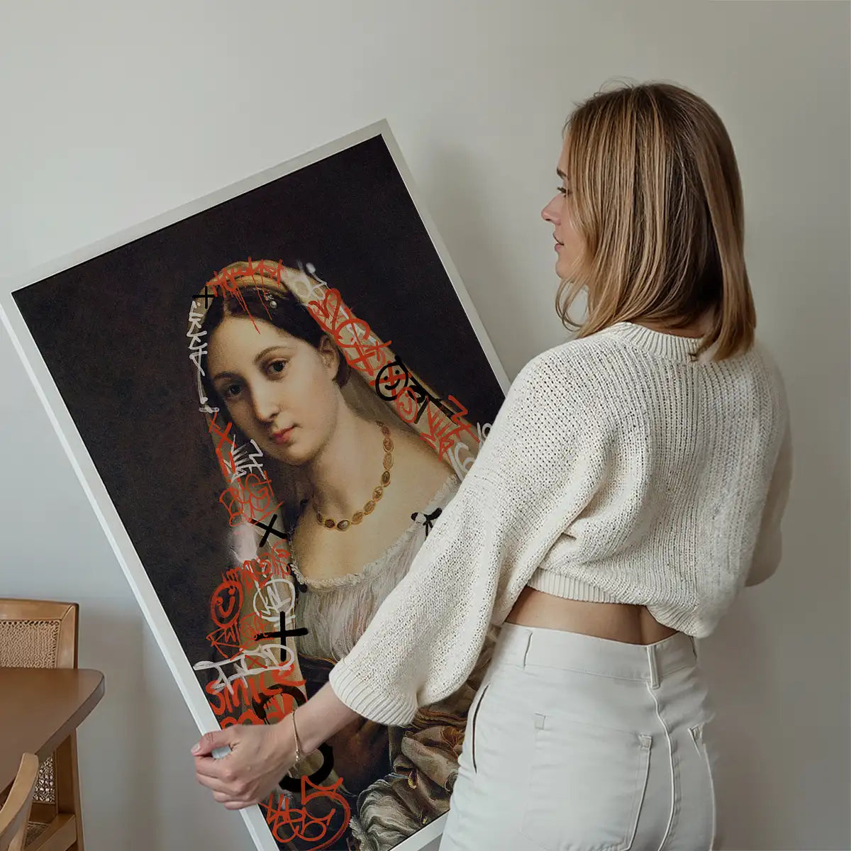 Graffiti Headscarf Portrait Print
