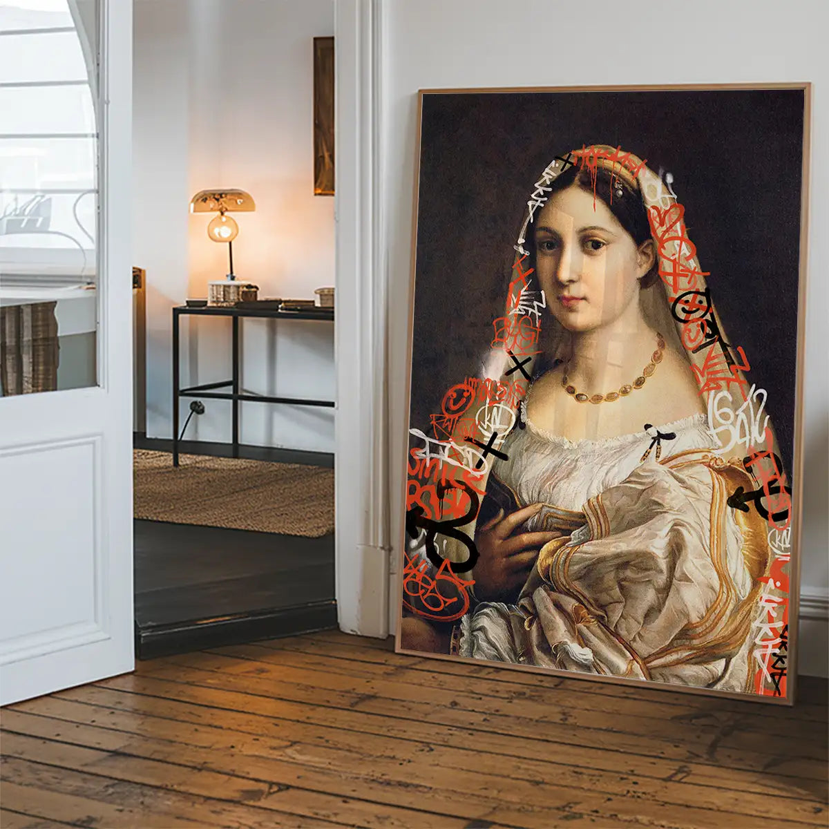 Graffiti Headscarf Portrait Print