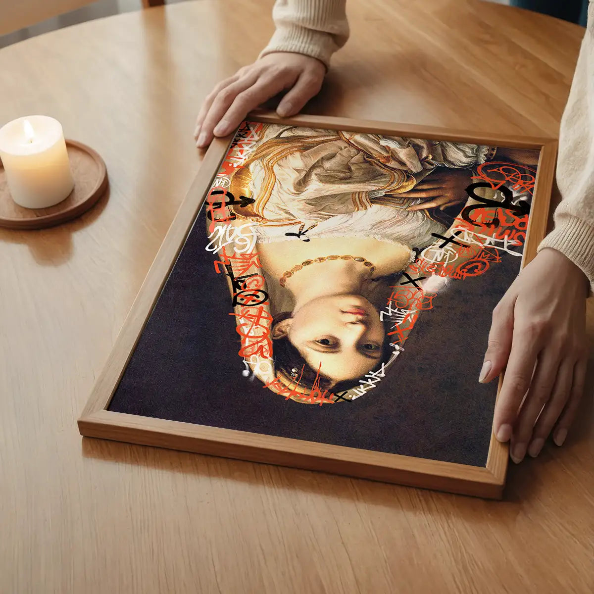 Graffiti Headscarf Portrait Print
