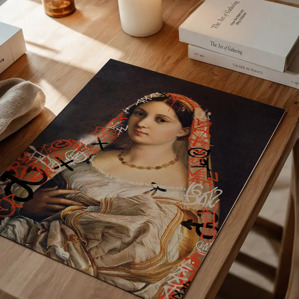 Graffiti Headscarf Portrait Print