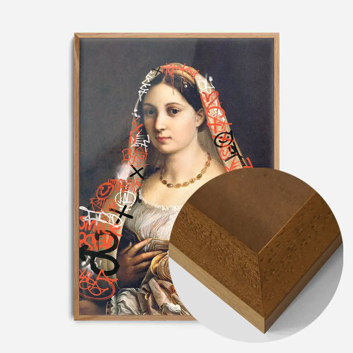 Graffiti Headscarf Portrait Print