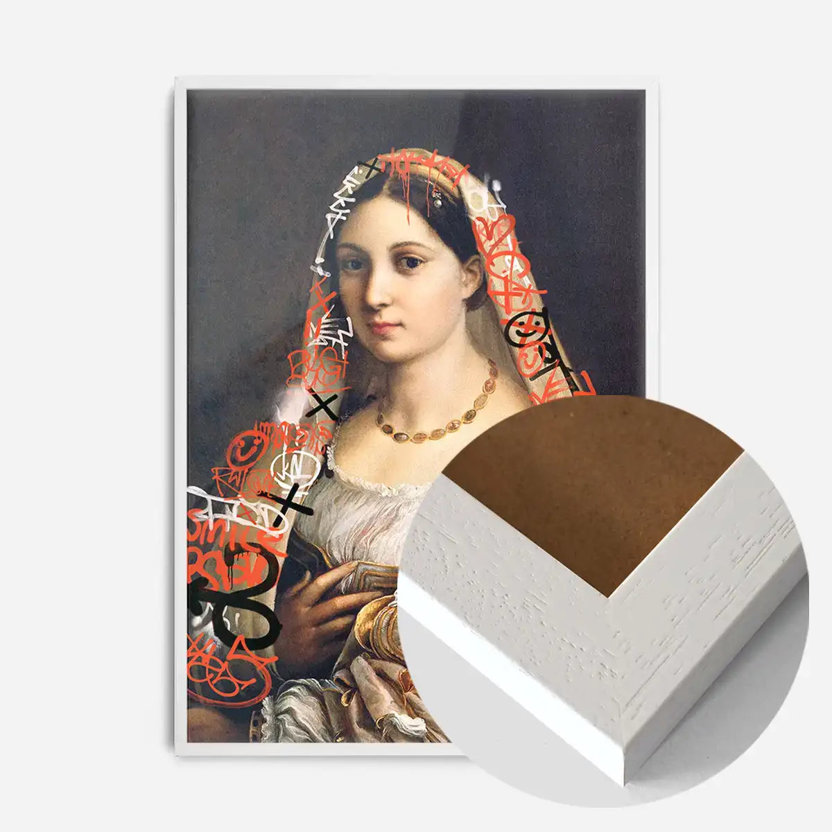 Graffiti Headscarf Portrait Print