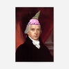 Ice Cream Cone Splat Portrait Print