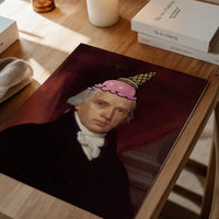 Ice Cream Cone Splat Portrait Print