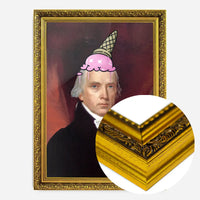 Ice Cream Cone Splat Portrait Print
