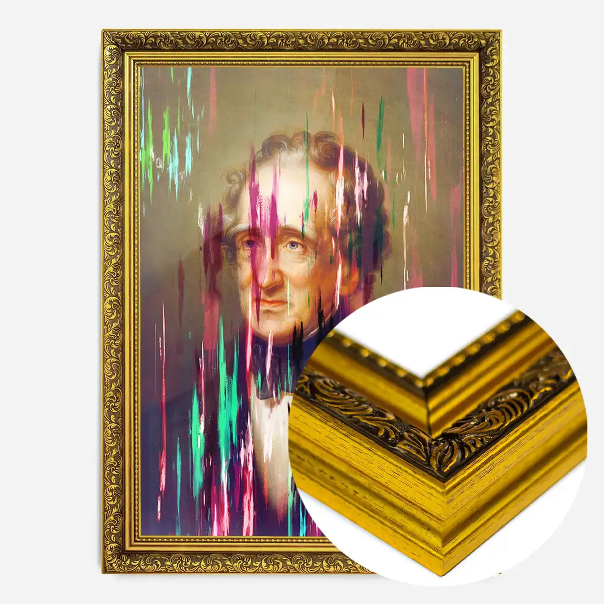 Paint Streaks Thomas Sully by Rembrandt Peale