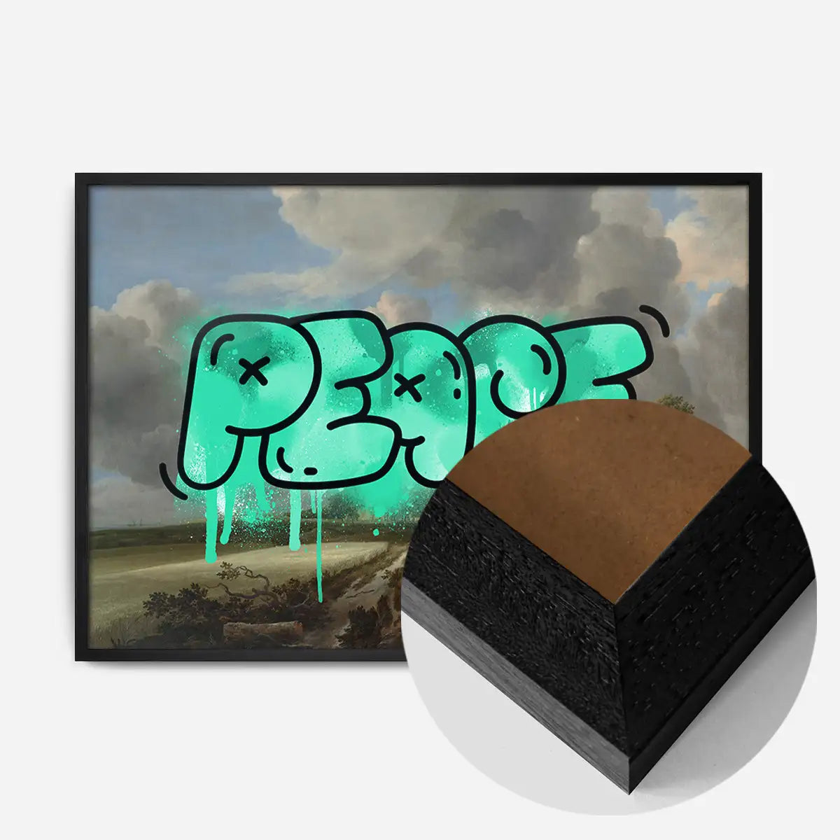 Peace Landscape Painting Graffiti Tag Print