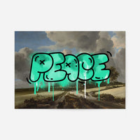 Peace Landscape Painting Graffiti Tag Print