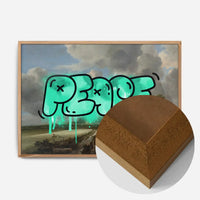 Peace Landscape Painting Graffiti Tag Print