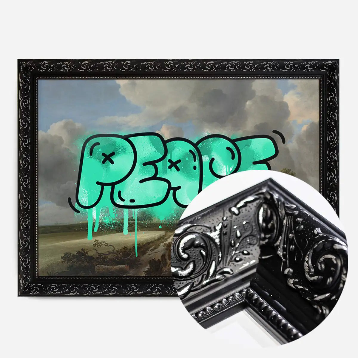 Peace Landscape Painting Graffiti Tag Print