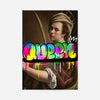 Queen Graffiti Tag Portrait Print