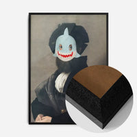 Felt Shark Mask Portrait Print