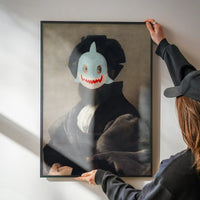Felt Shark Mask Portrait Print