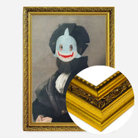 Felt Shark Mask Portrait Print