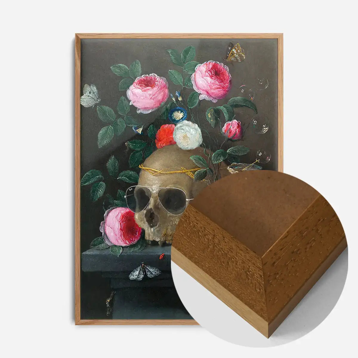 Vanitas Still Life Skull with Sunglasses by Jan Van Kessel Print