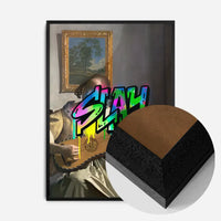 Slay Graffiti Tag Portrait Painting Print