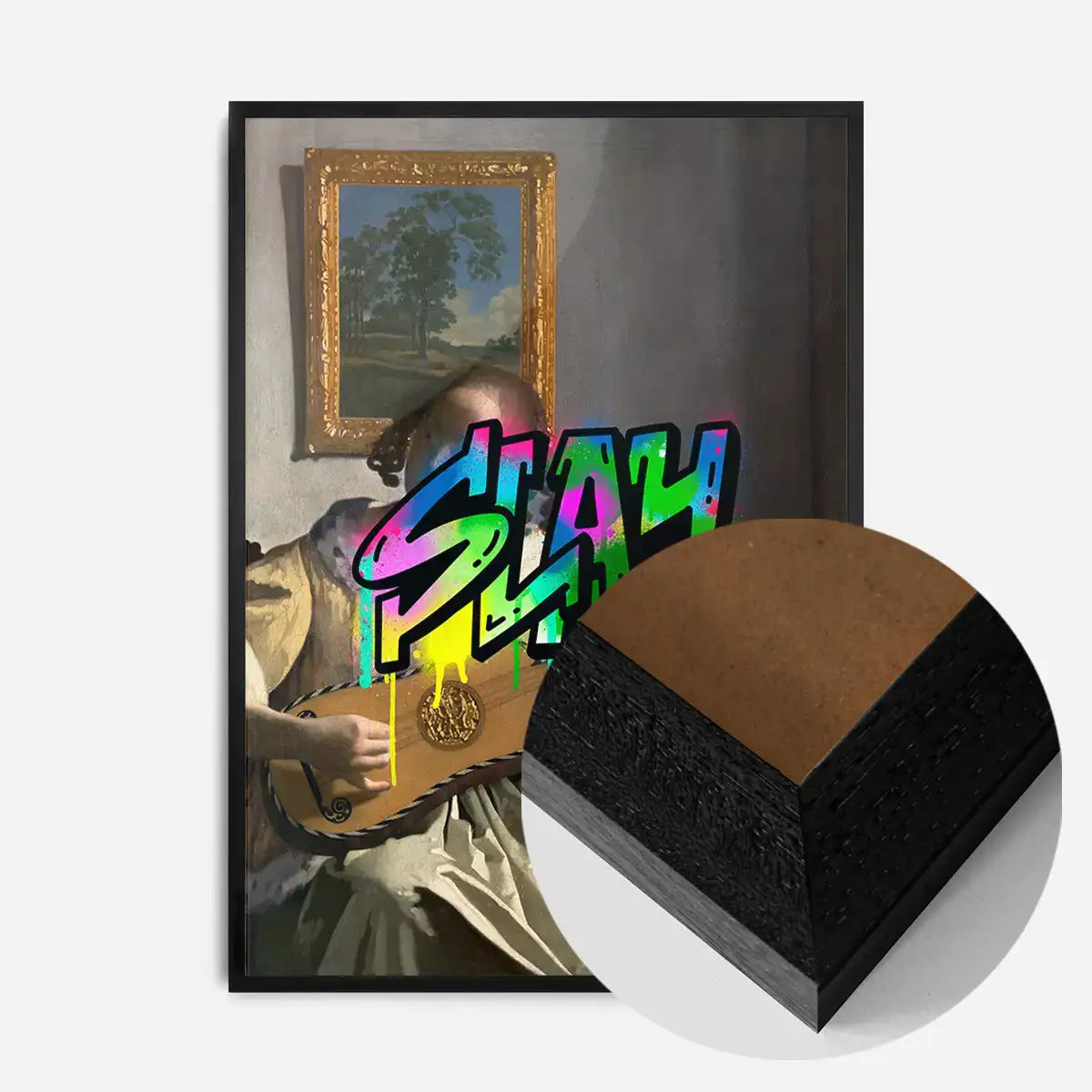 Slay Graffiti Tag Portrait Painting Print