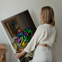 Slay Graffiti Tag Portrait Painting Print
