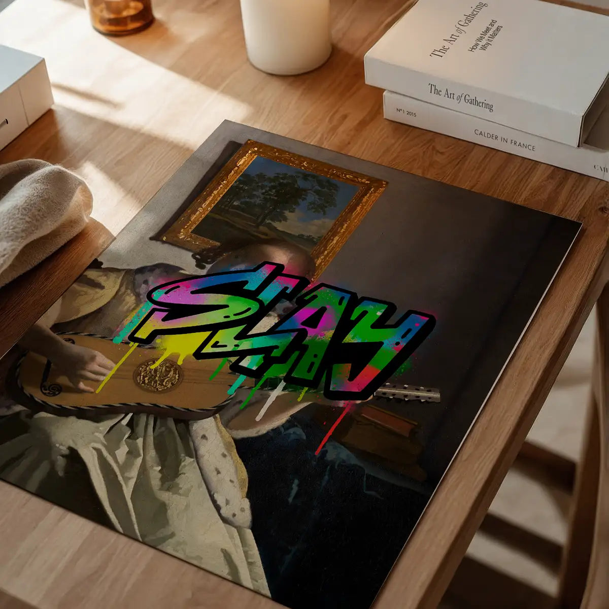 Slay Graffiti Tag Portrait Painting Print