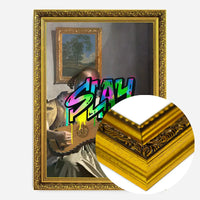 Slay Graffiti Tag Portrait Painting Print