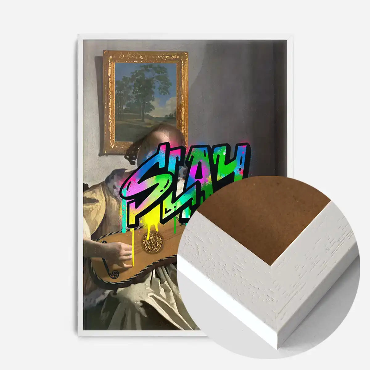 Slay Graffiti Tag Portrait Painting Print