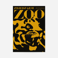 Vintage Warsaw Zoo Tiger Poster
