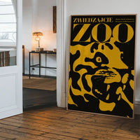 Vintage Warsaw Zoo Tiger Poster