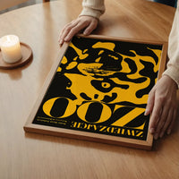 Vintage Warsaw Zoo Tiger Poster