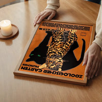 Vintage Munchen Zoo Leopard Poster