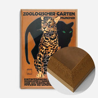 Vintage Munchen Zoo Leopard Poster