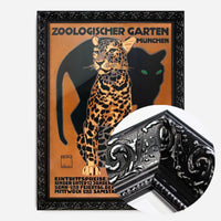 Vintage Munchen Zoo Leopard Poster