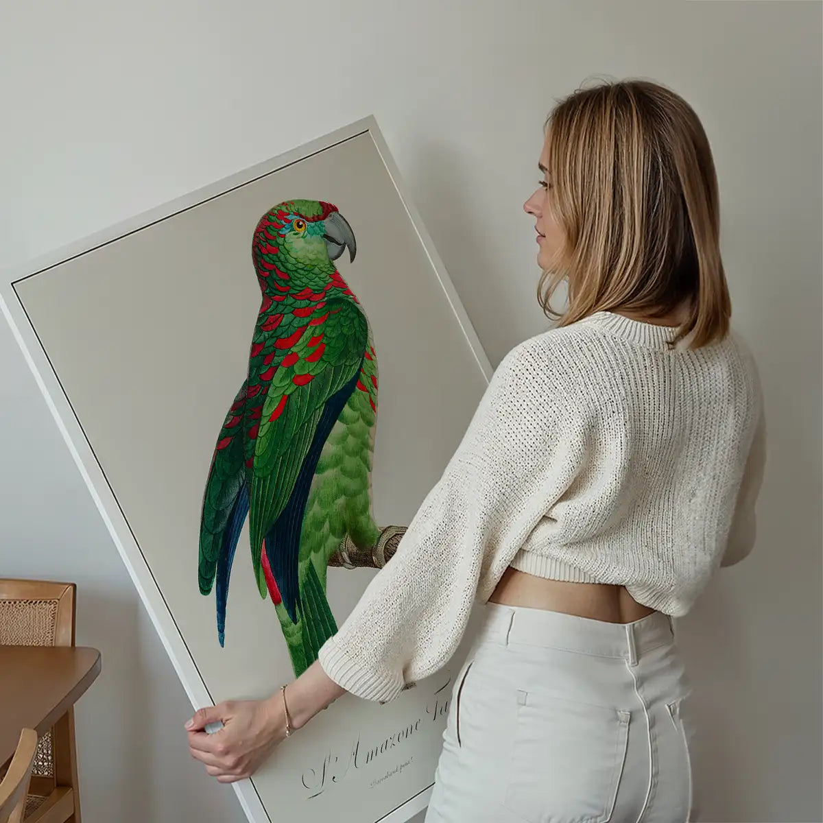 Turquoise Fronted Amazon Parrot Bird Print