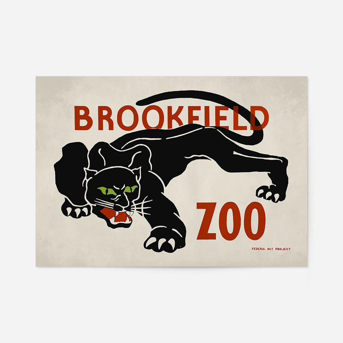 Black Panther Brookfield Zoo Poster
