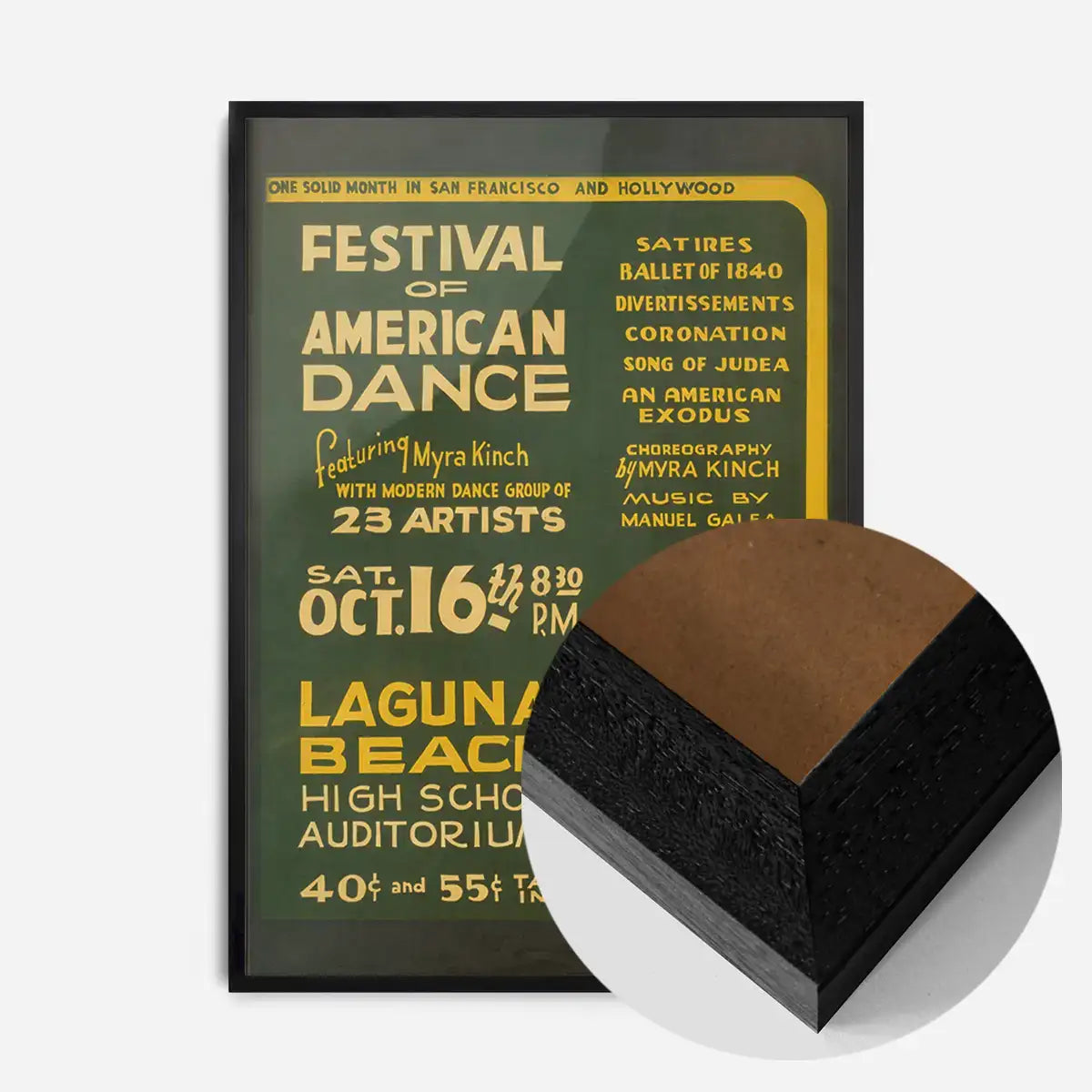 Vintage Festival of American Dance Laguna Beach Poster