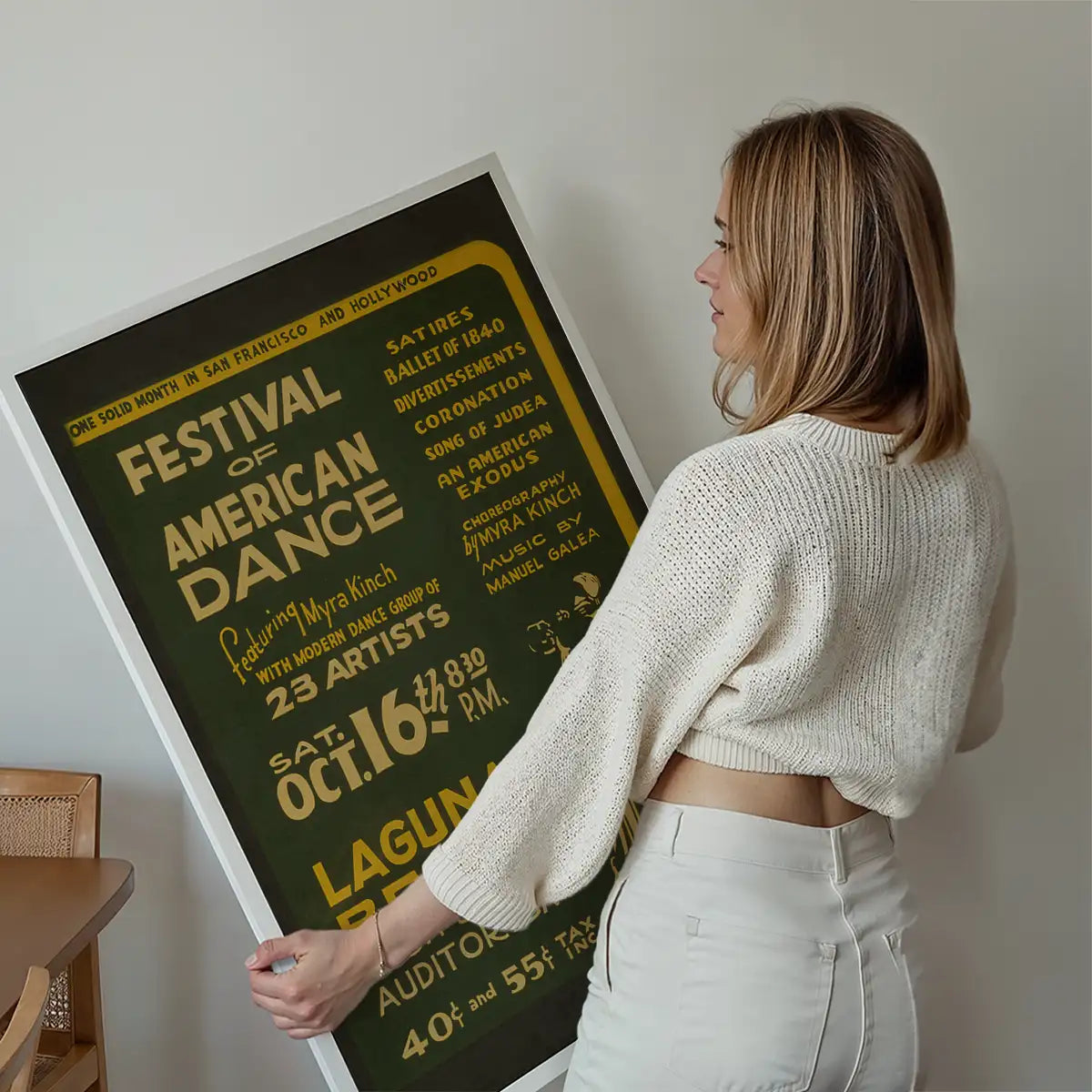 Vintage Festival of American Dance Laguna Beach Poster